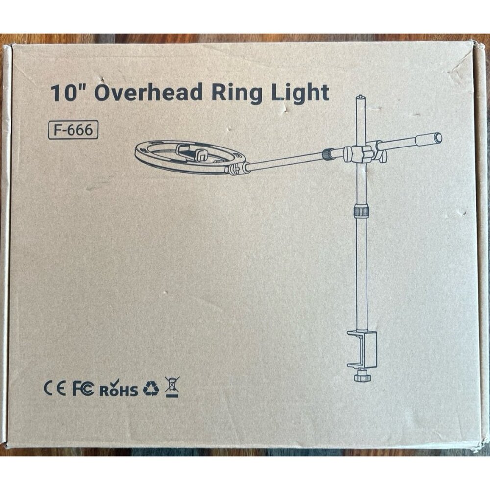 RoHS 10” Overhead Ring Light F-666